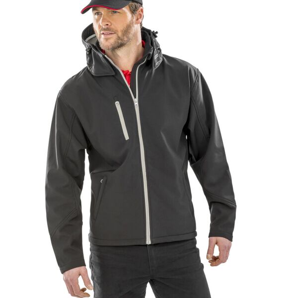 Men's TX performance hooded softshell jacket Thumbnail
